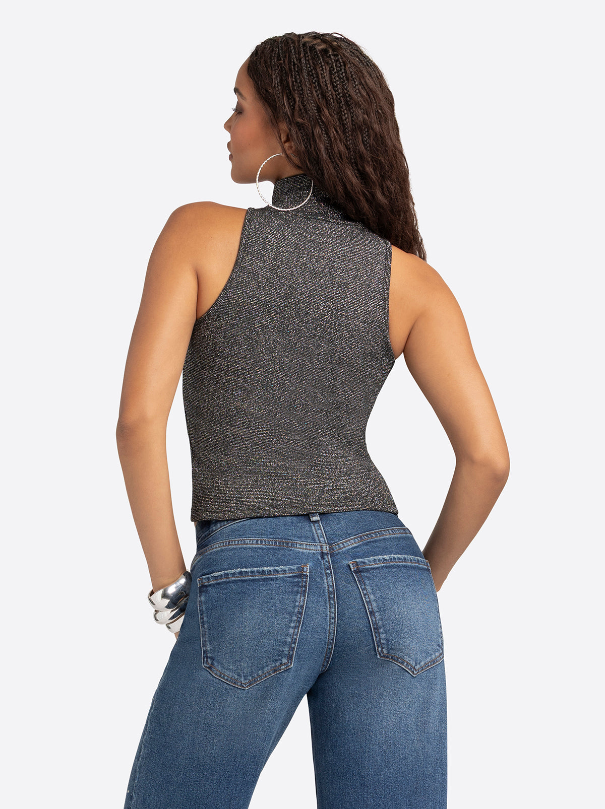 Jessica Simpson For Sale | Jessica Simpson 2.0 Asha Shimmer Top in Black