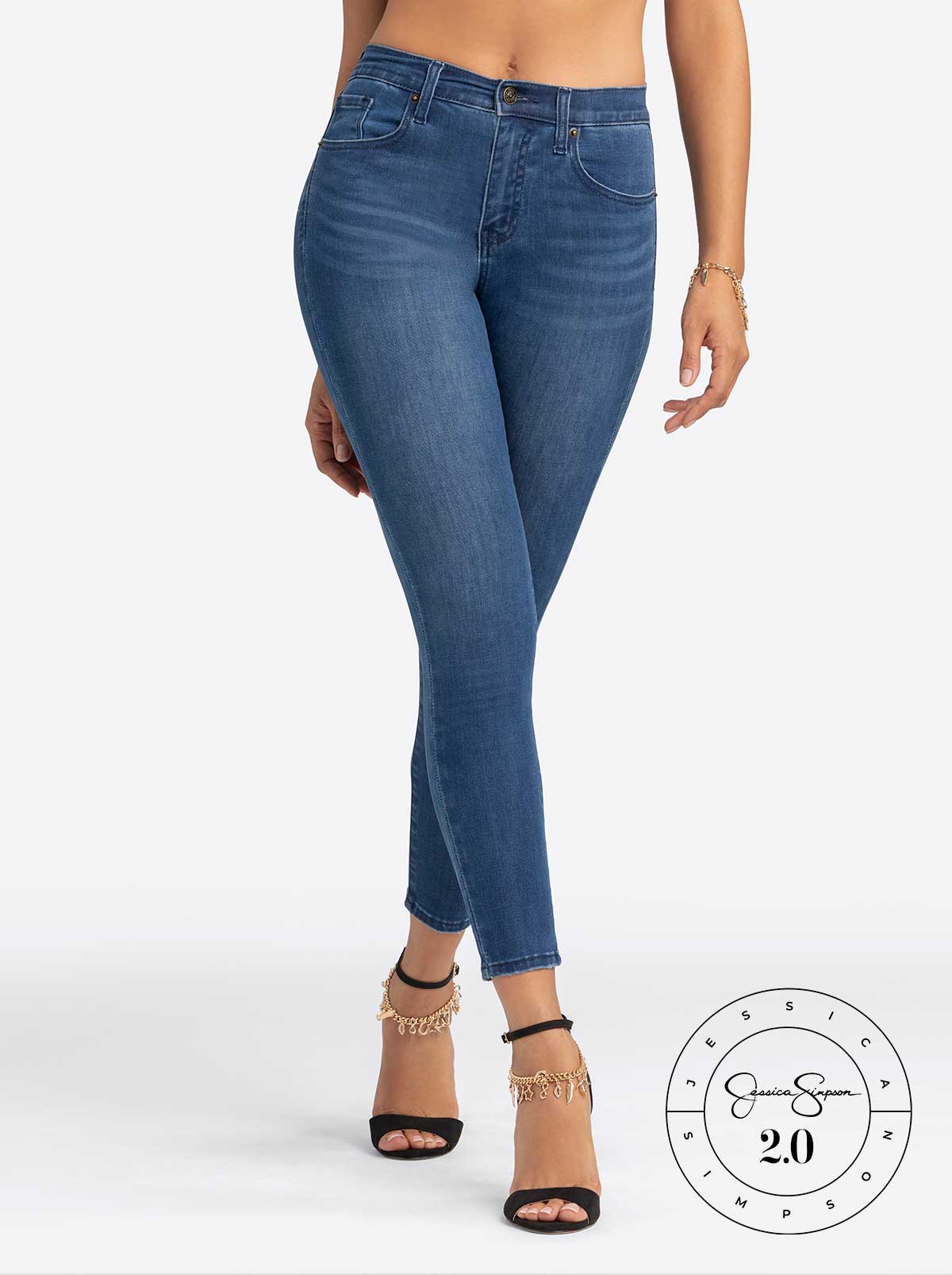 Jessica Simpson Discount | Jessica Simpson 2.0 Debbie High Rise Skinny Jeans in Brook