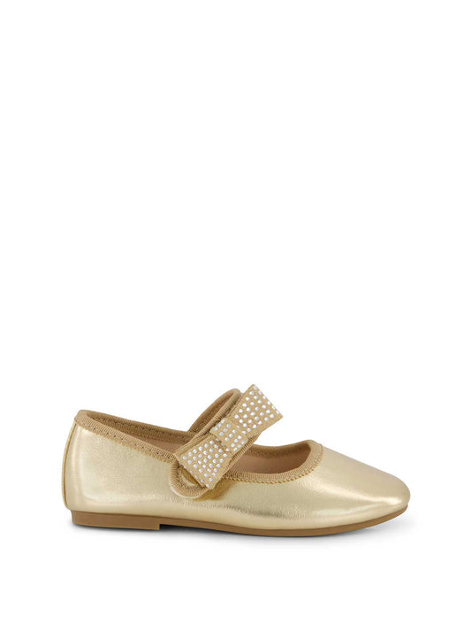 Jessica Simpson On Sale | Toddler Amy Crystal Bow Ballet Flat in Gold