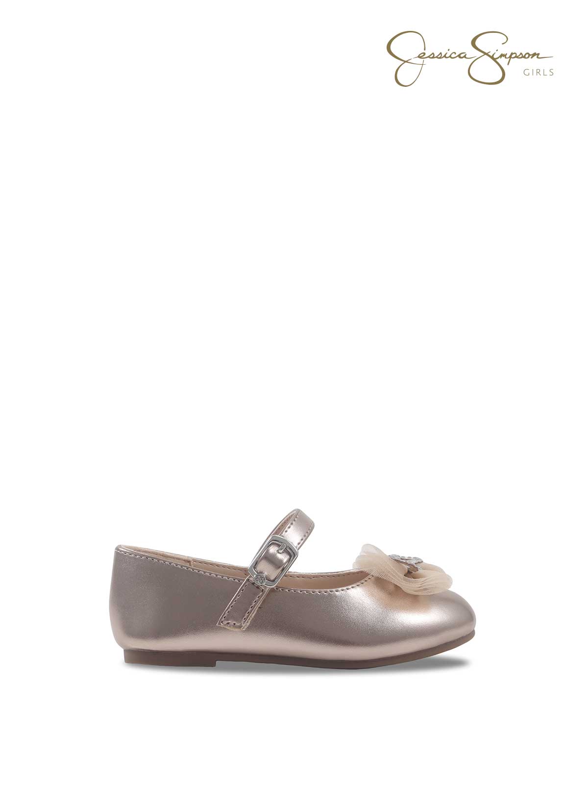 Jessica Simpson Outlet | Toddler Amy Bow Ballet Flat in Champagne