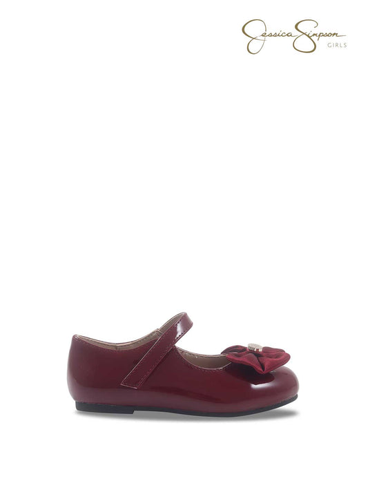 Jessica Simpson Sale | Toddler Amy Big Bow Mary Jane in Maroon