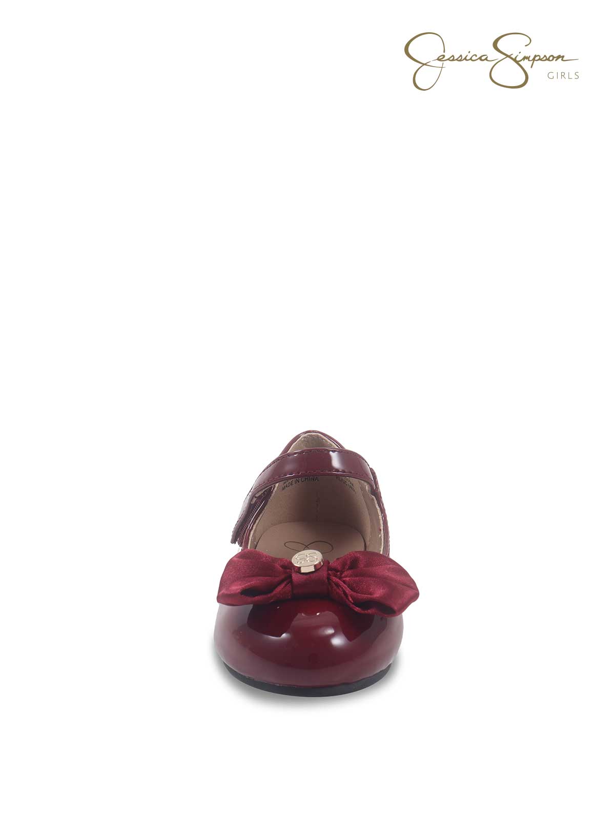Jessica Simpson Sale | Toddler Amy Big Bow Mary Jane in Maroon