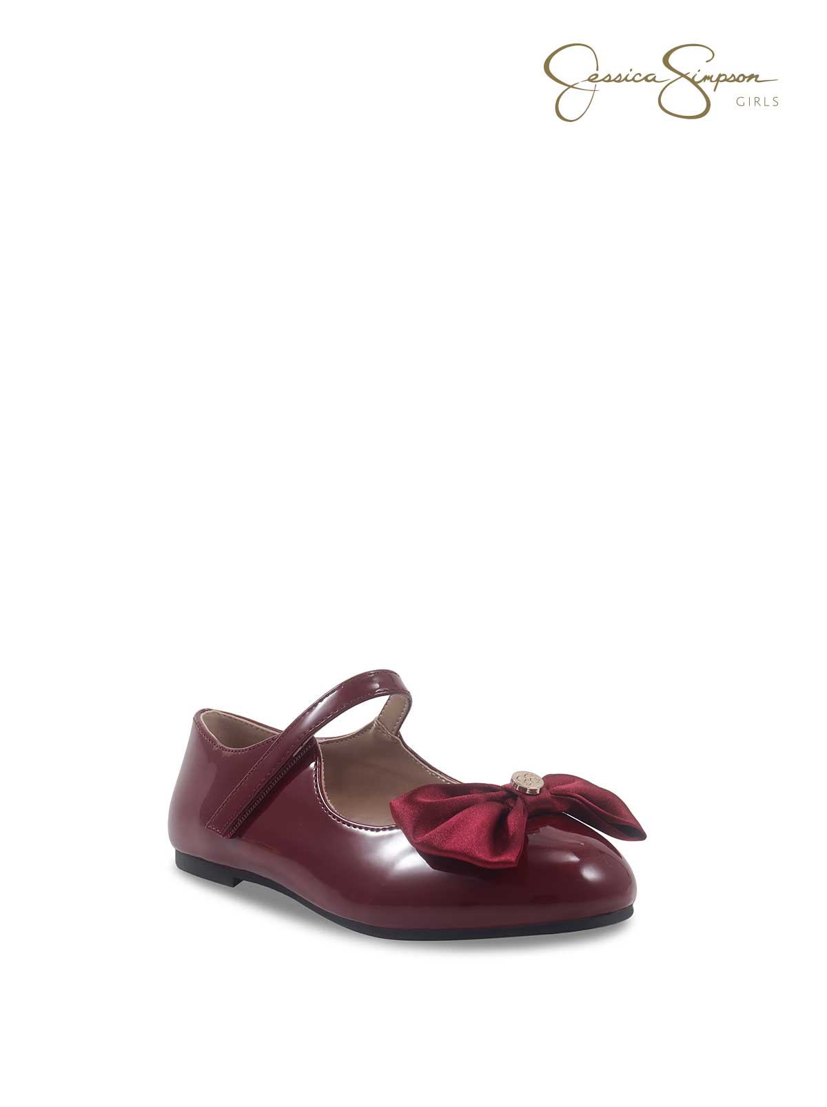 Jessica Simpson Outlet | Girls Amy Big Bow Mary Jane in Maroon