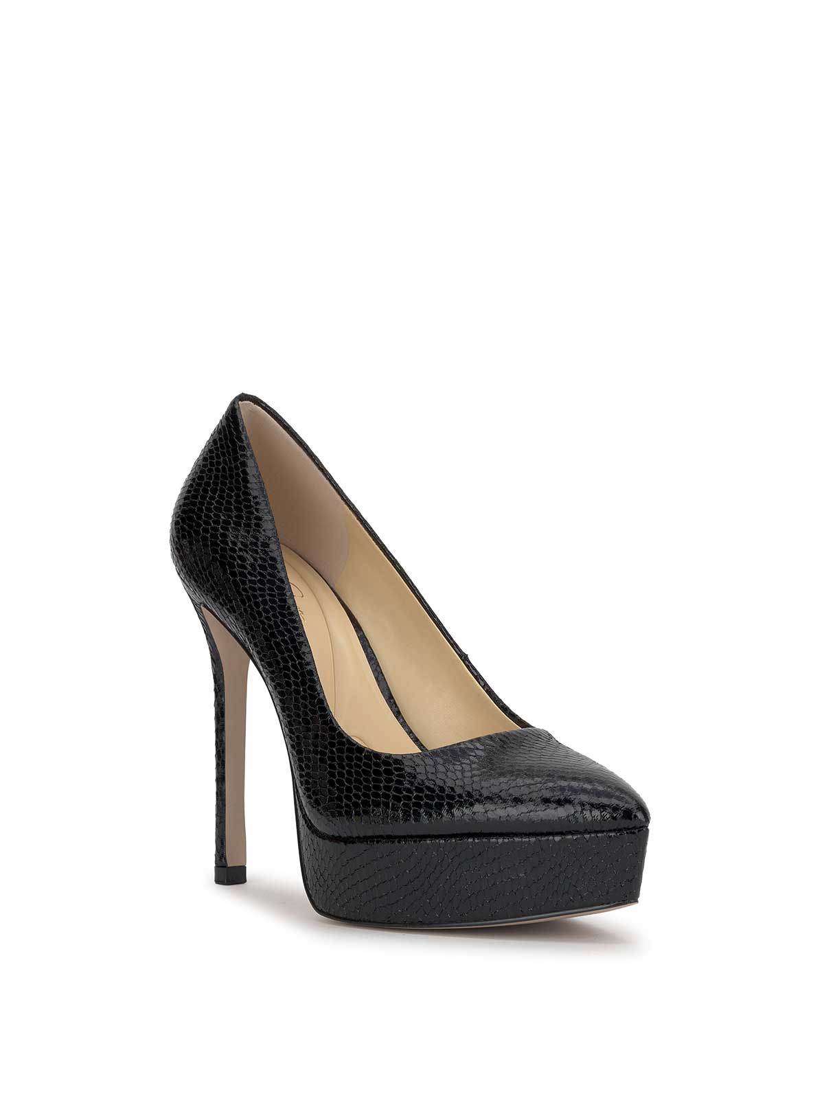 Jessica Simpson On Sale | Sinelia Platform Pump in Black Snake