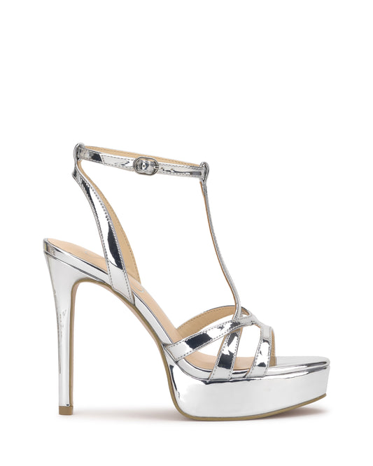 Jessica Simpson Online | Sippete Platform Sandal in Silver