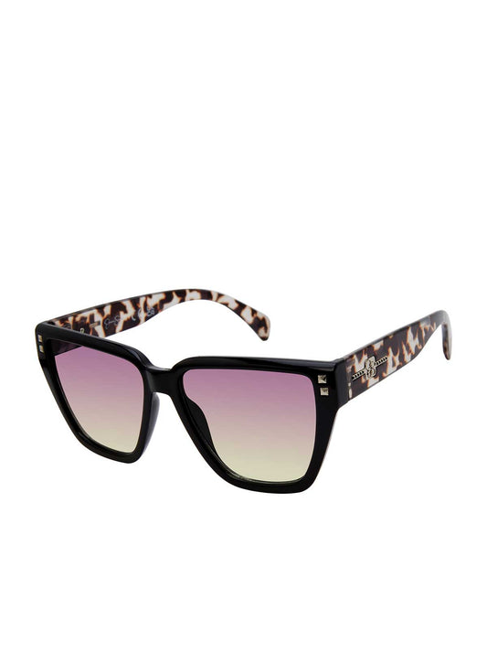 Jessica Simpson Discount | Star Studded Cat Eye Sunglasses in Black and Tortoise