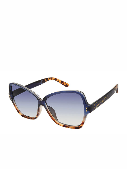 Jessica Simpson On Sale | Stylish Butterfly Sunglasses in Blue Tortoise