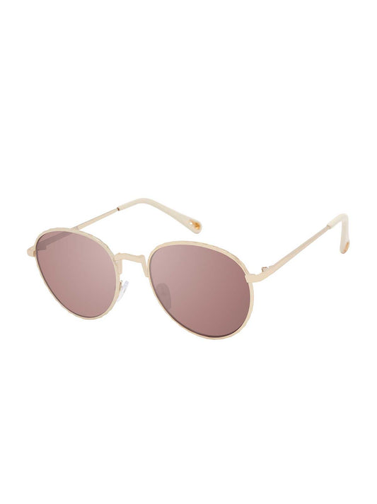 Jessica Simpson For Sale | Stylish Metal Round Sunglasses in Matte Champagne