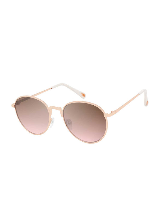 Jessica Simpson Outlet | Stylish Metal Round Sunglasses in Matte Rose Gold