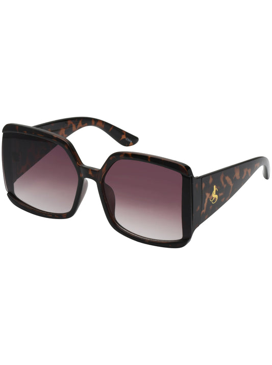 Jessica Simpson Online | Stylish Square Sunglasses in Tortoise