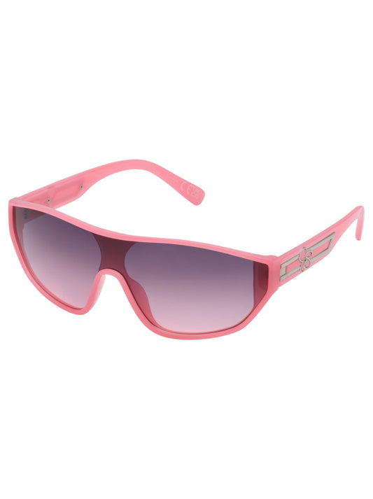 Jessica Simpson Sale | Wrap-Around Shield Sunglasses in Cream & Pink