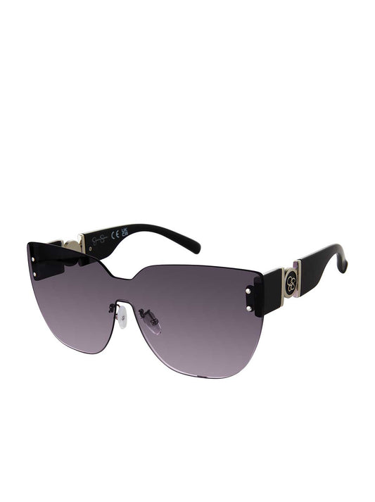 Jessica Simpson On Sale | Rimless Cat Eye Shield Sunglasses in Black