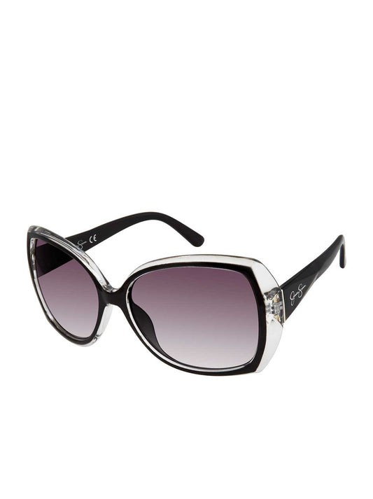 Jessica Simpson Outlet | Oversized Butterfly Sunglasses with Bifocal Readers in Black