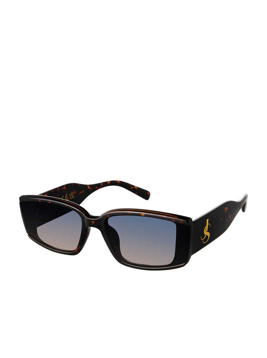 Jessica Simpson On Sale | Modern Rectangular Sunglasses in Tortoise