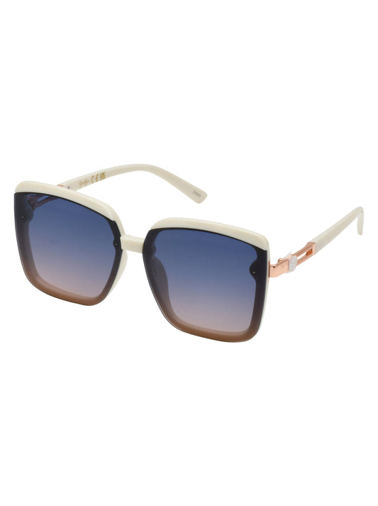 Jessica Simpson For Sale | Oversized Fashionable Square Sunglasses in Cream
