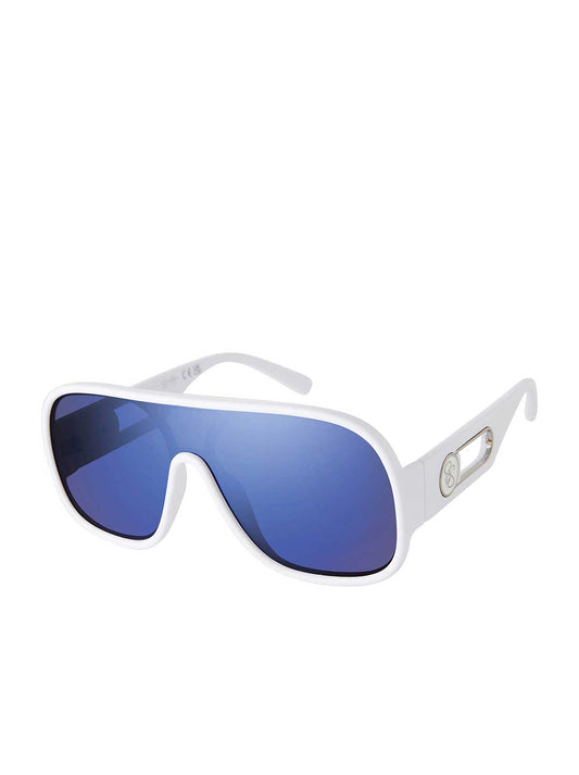 Jessica Simpson Sale | Modern Shield Aviator Sunglasses in Matte White