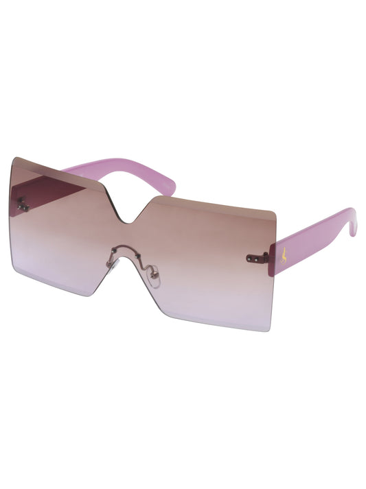 Jessica Simpson Sale | Frameless Shield Sunglasses in Mauve