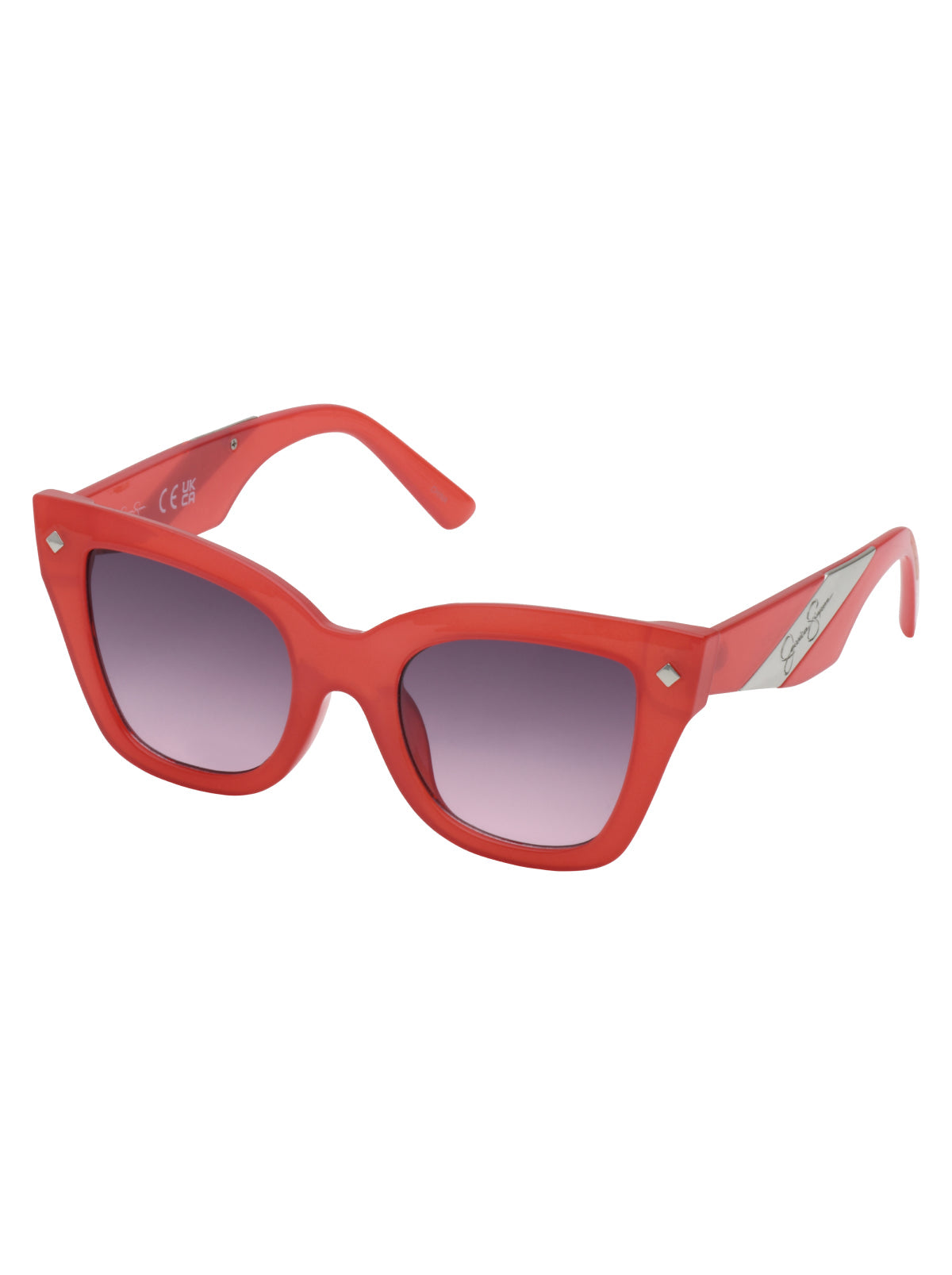 Jessica Simpson For Sale | Bold Cat Eye Sunglasses in Milky Coral