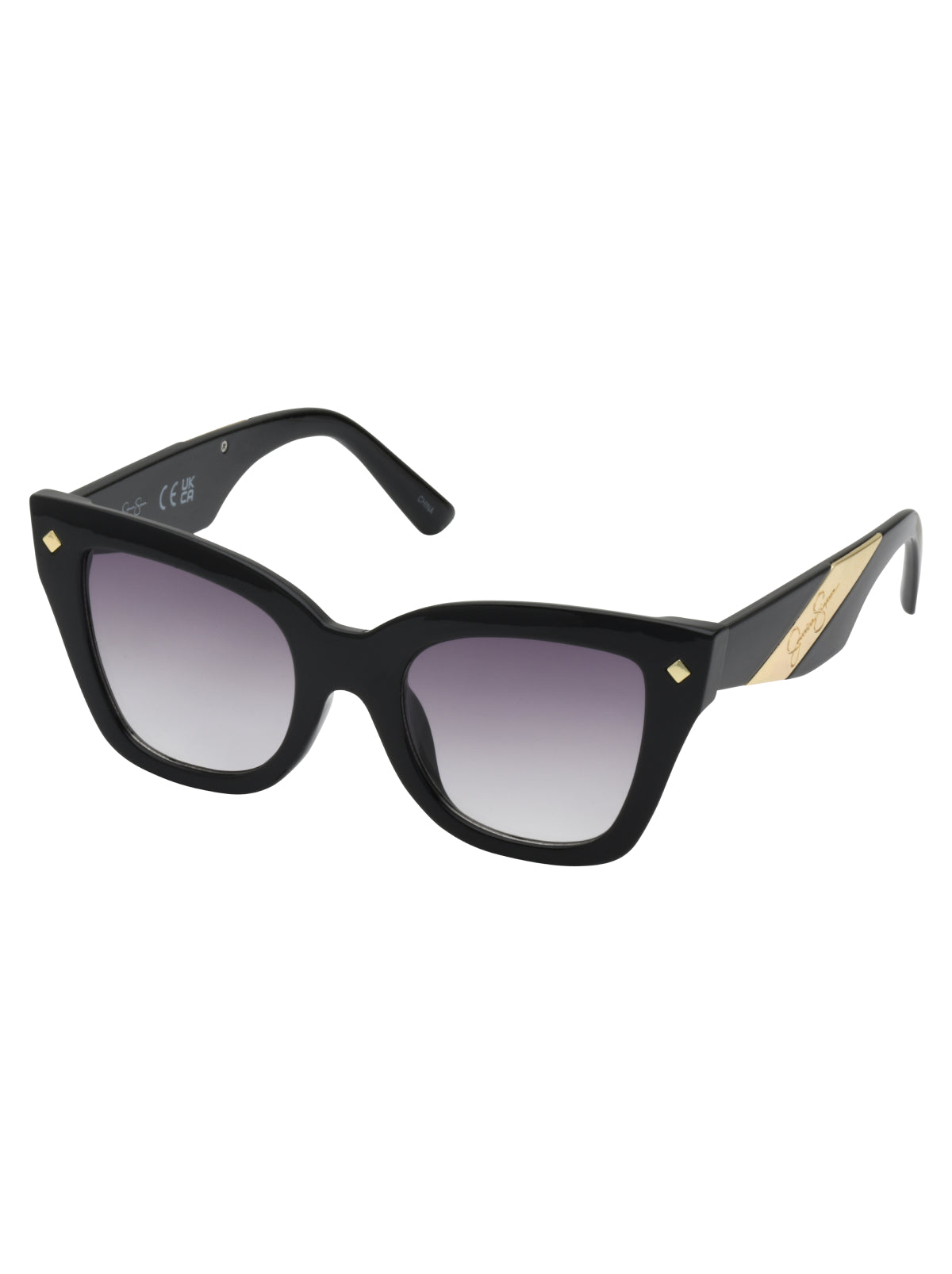Jessica Simpson Outlet | Bold Lux Cat Eye Sunglasses in Black