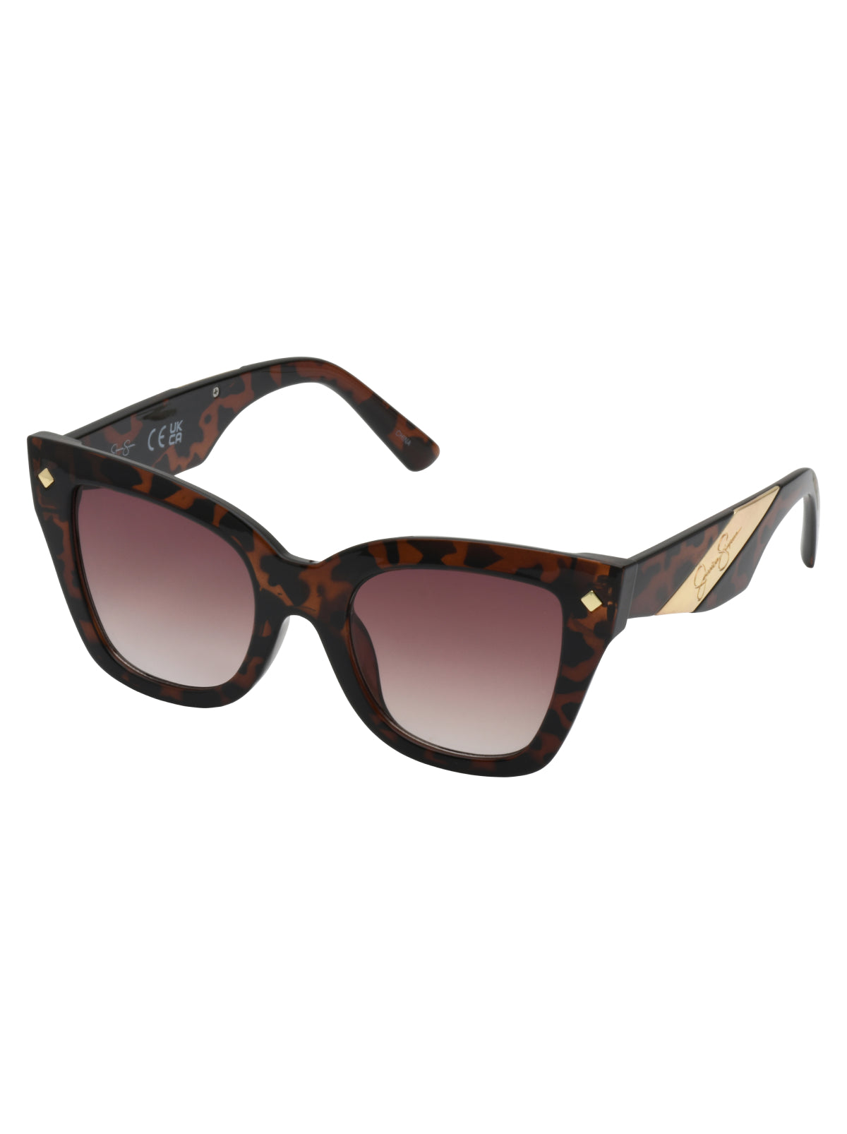 Jessica Simpson Sale | Bold Cat Eye Sunglasses in Tortoise