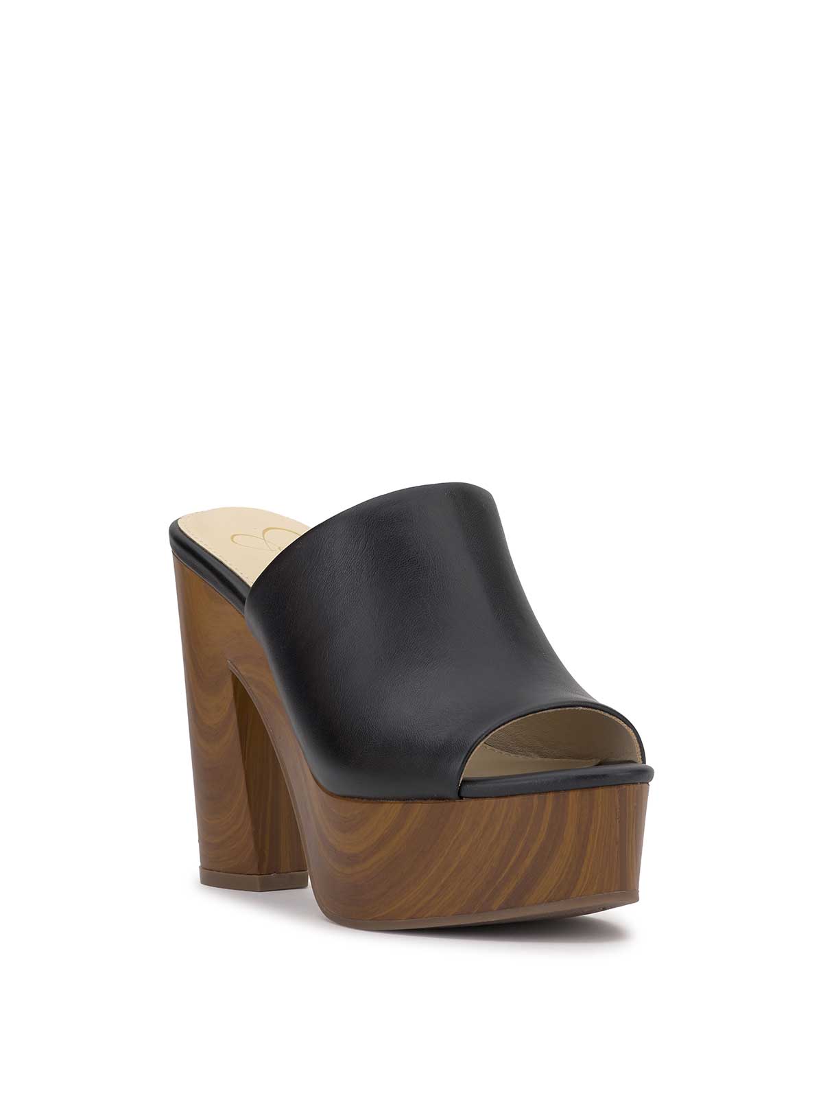 Jessica Simpson Sale | Shelbie Platform Slide in Black