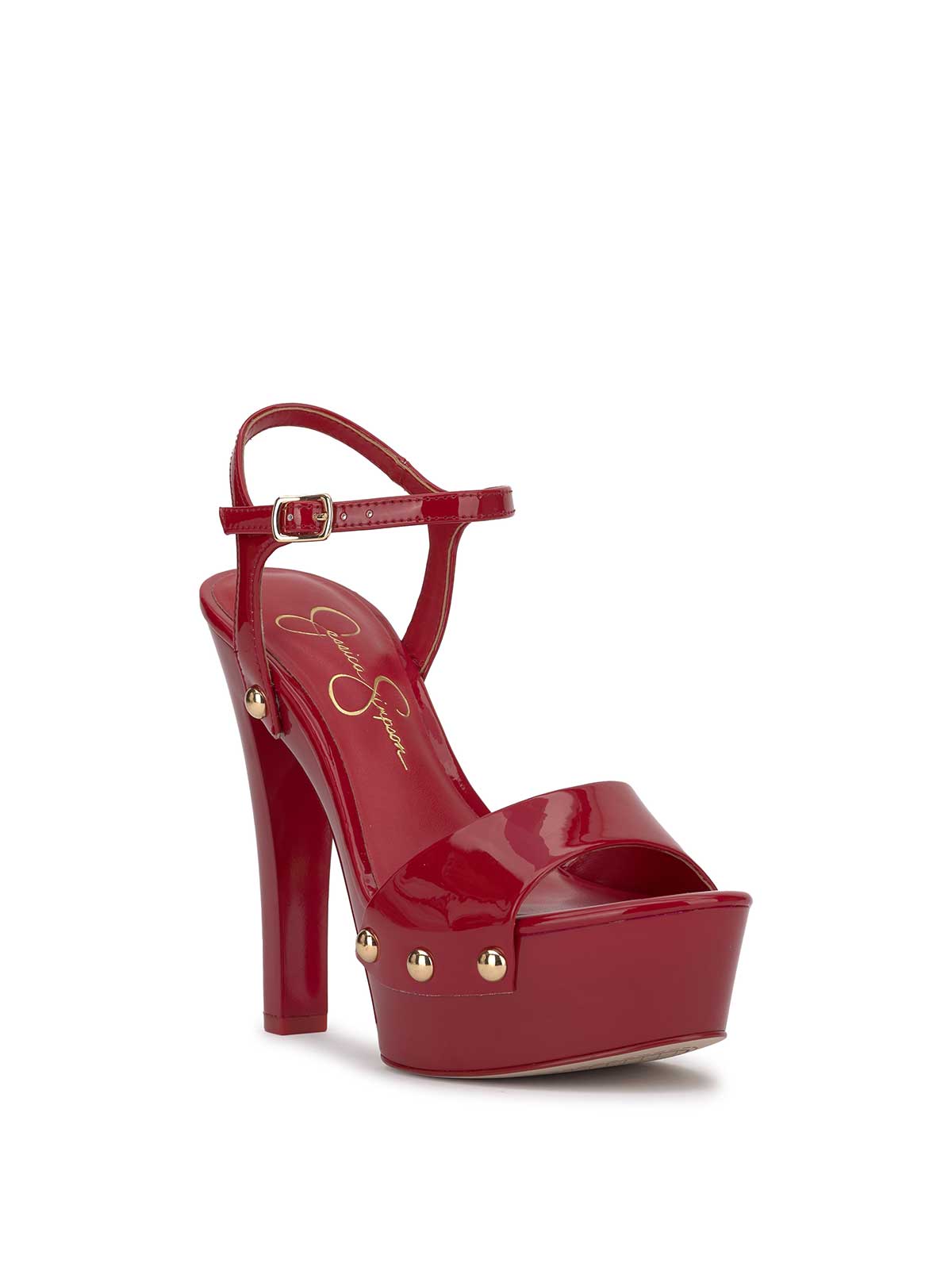 Jessica Simpson For Sale | Calenta Studded Platform in Red Muse