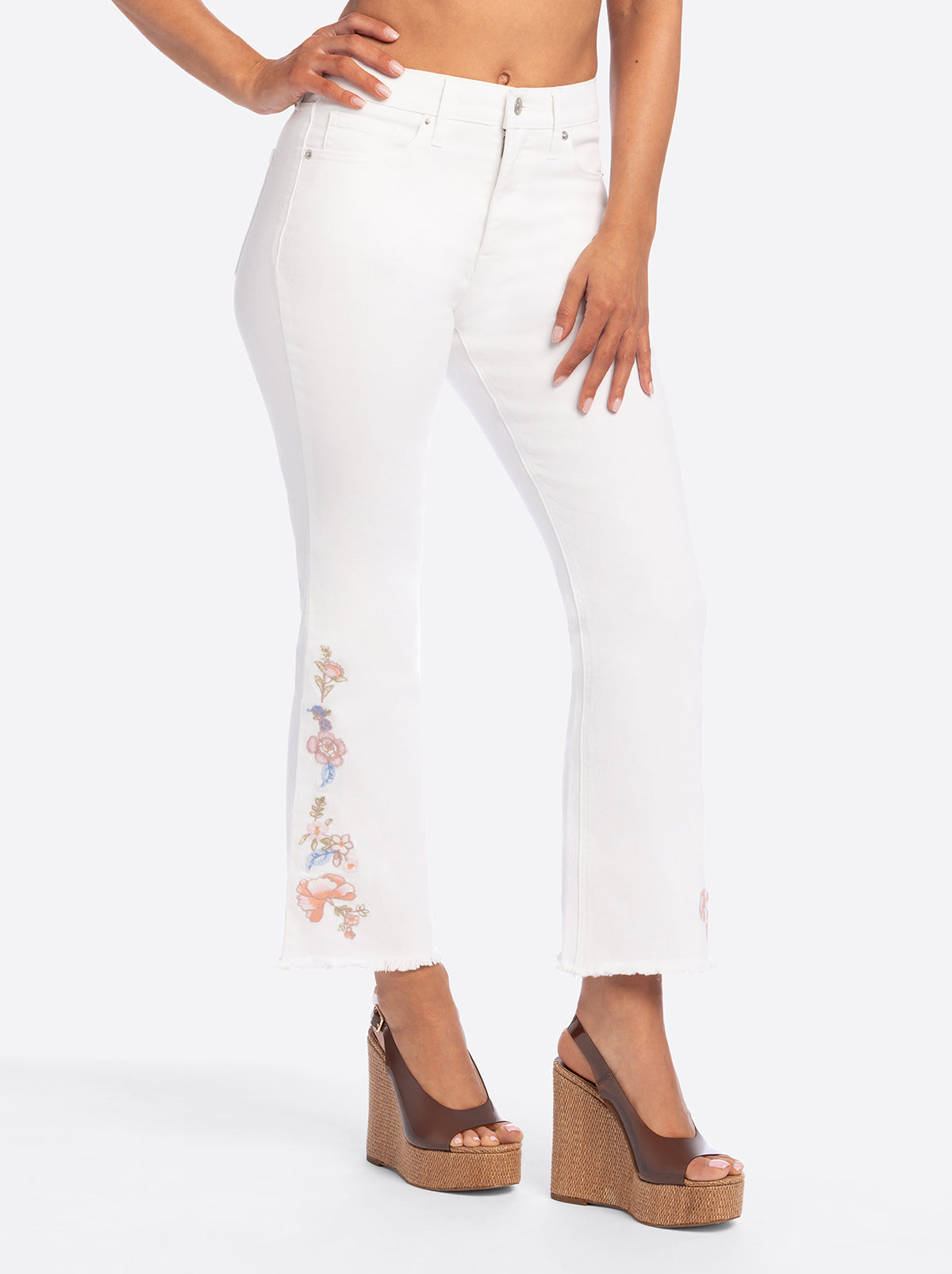 Jessica Simpson Sale | JS Jessica Simpson Plano Ankle Flare Jean in Bright White