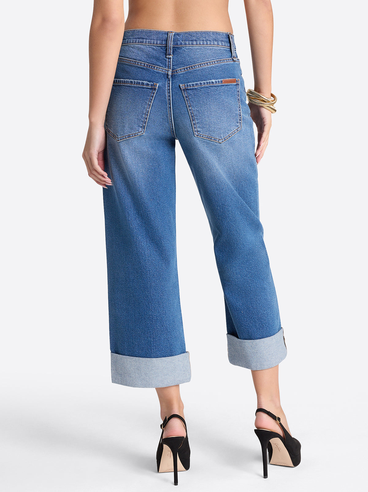 Jessica Simpson Online | Valentine Wide Leg Boyfriend Jeans in High Road