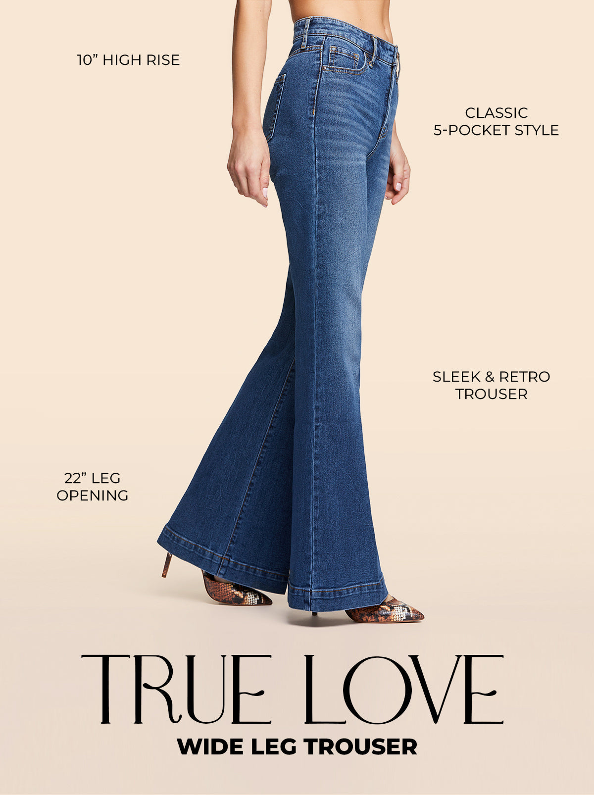 Jessica Simpson Discount | True Love Wide Leg Trouser Jeans in Sia