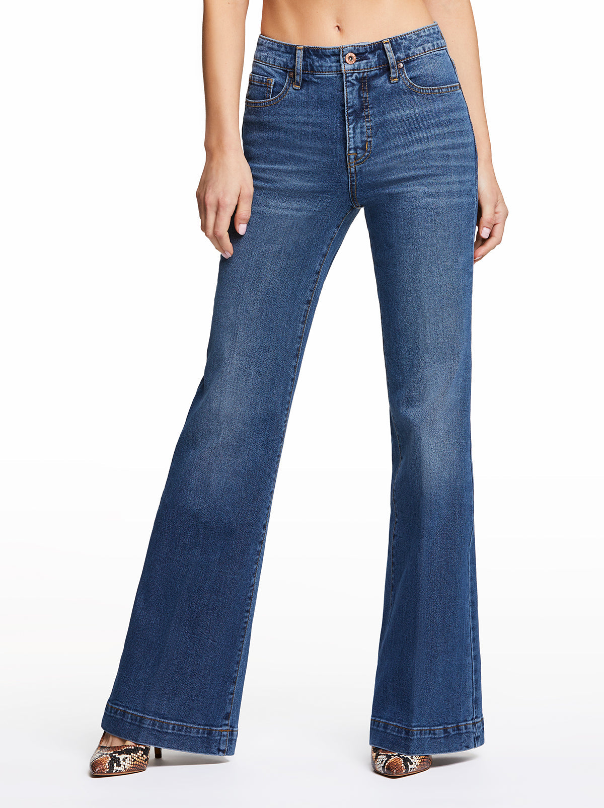 Jessica Simpson Discount | True Love Wide Leg Trouser Jeans in Sia