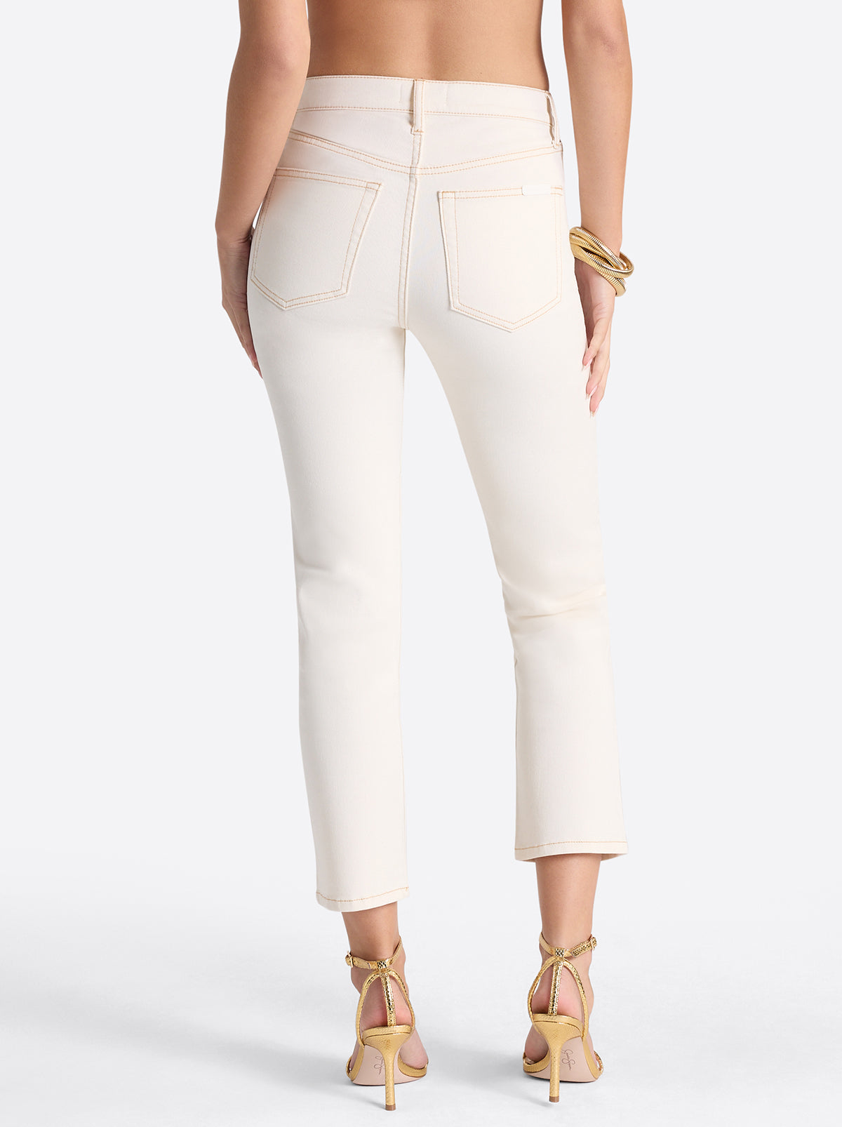 Jessica Simpson Sale | Harmony Straight High Rise Jeans in Ecru