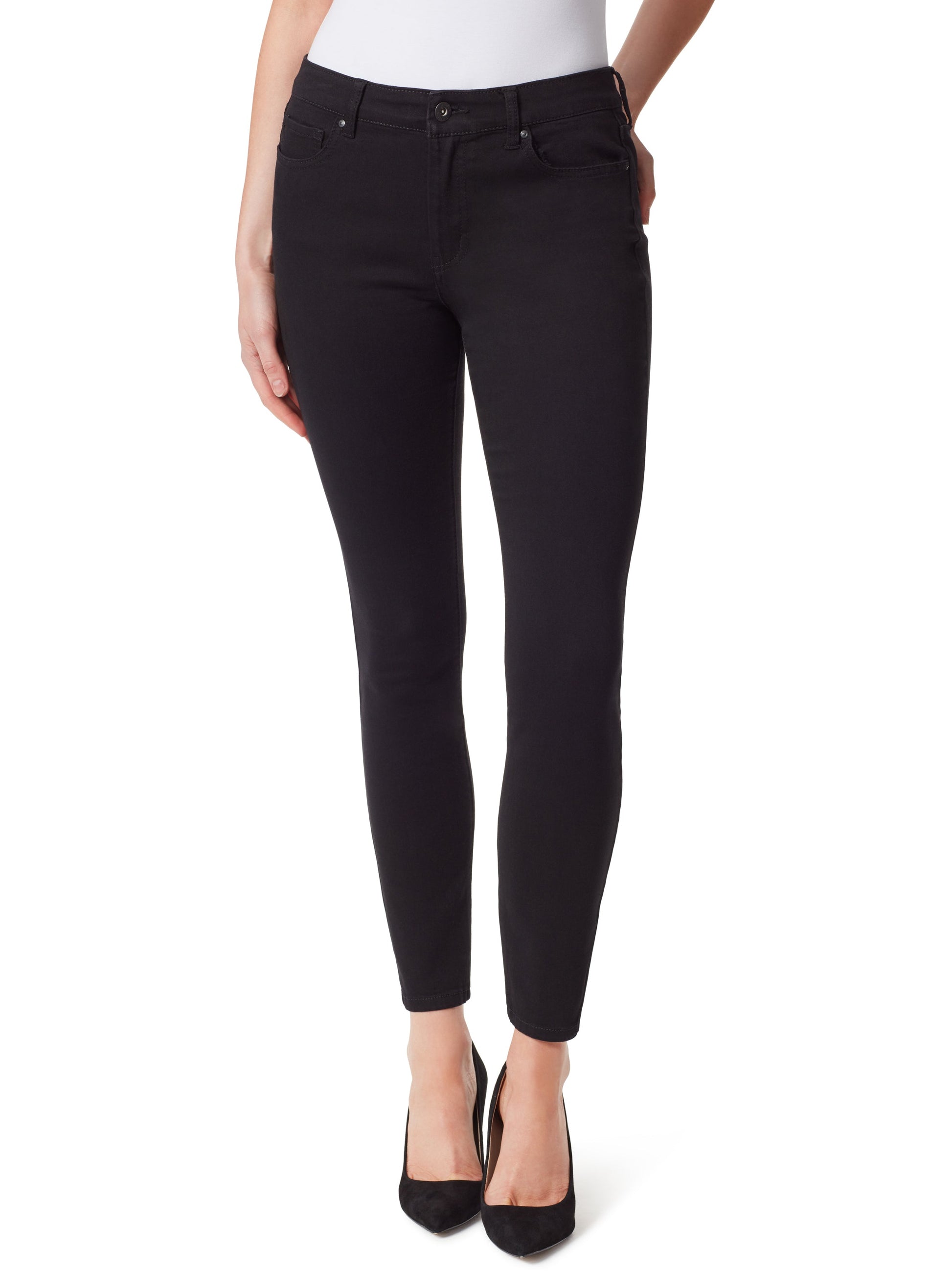 Jessica Simpson On Sale | Adored High Rise Ankle Skinny Jeans in Black