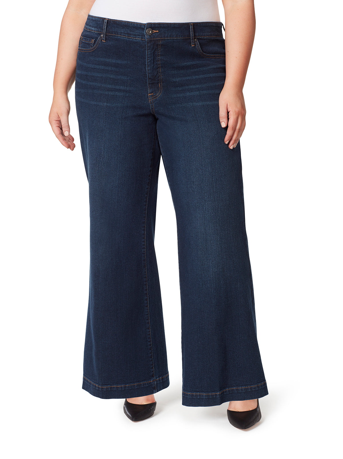 Jessica Simpson Outlet | True Love Wide Leg Trouser Jeans in Ditto