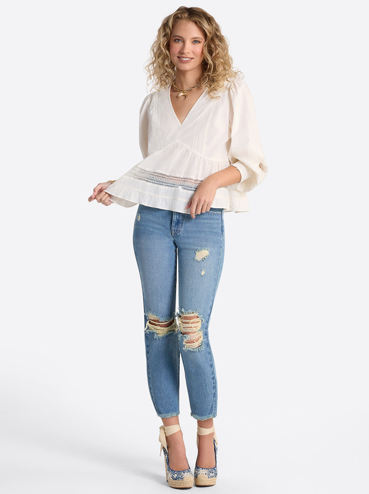 Jessica Simpson Online | Harmony Straight High Rise Jeans in Incline