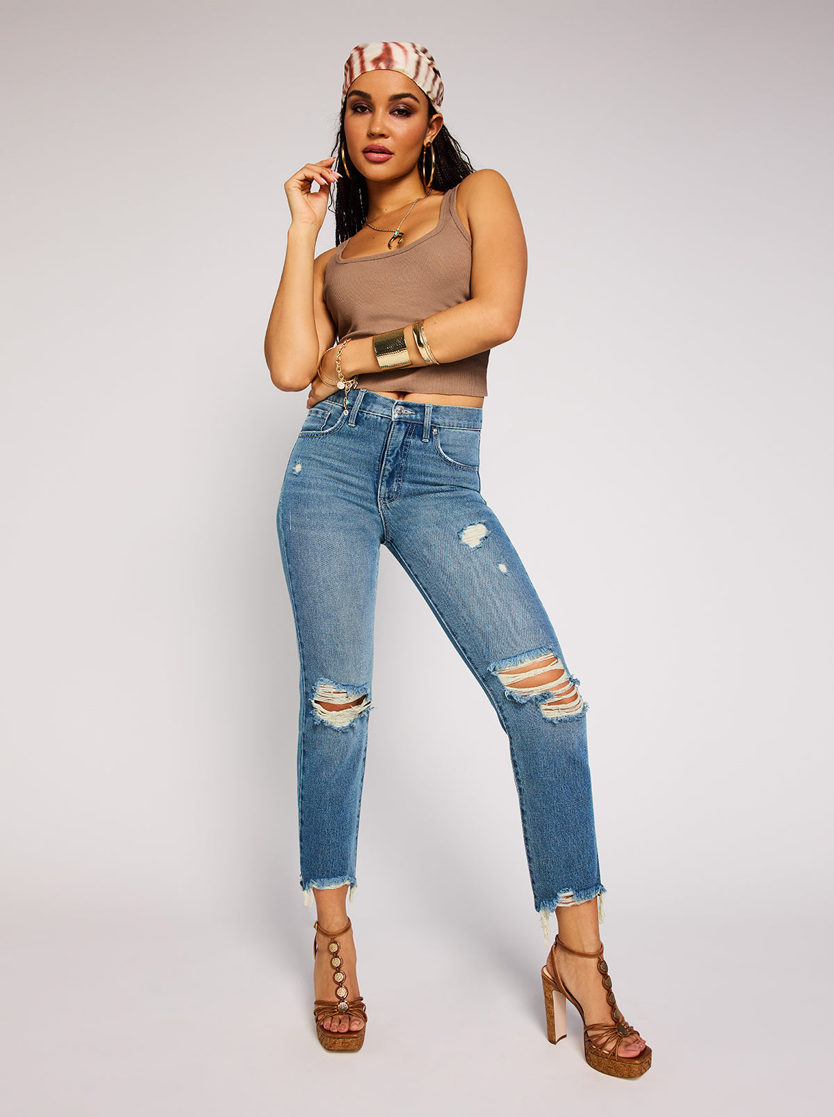 Jessica Simpson Online | Harmony Straight High Rise Jeans in Incline