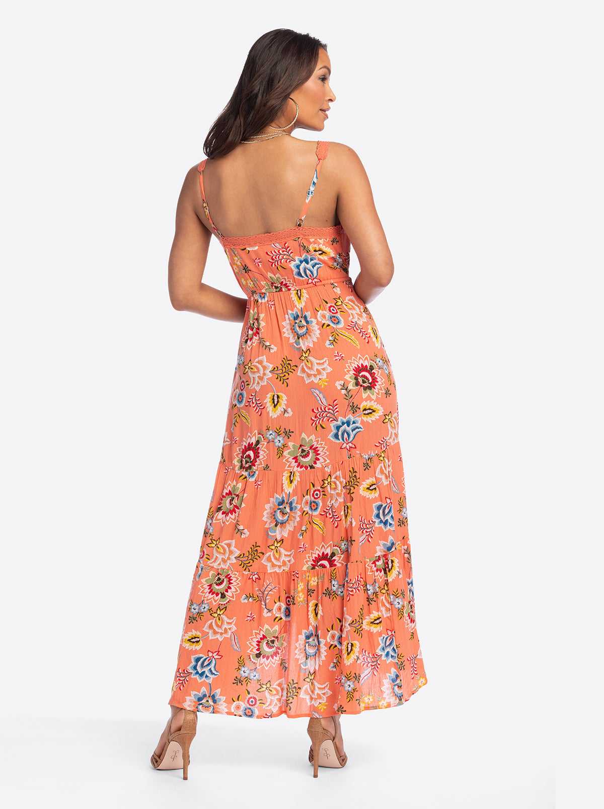 Jessica Simpson Discount | JS Jessica Simpson Sarita Maxi Dress in Emberglow Bohemian