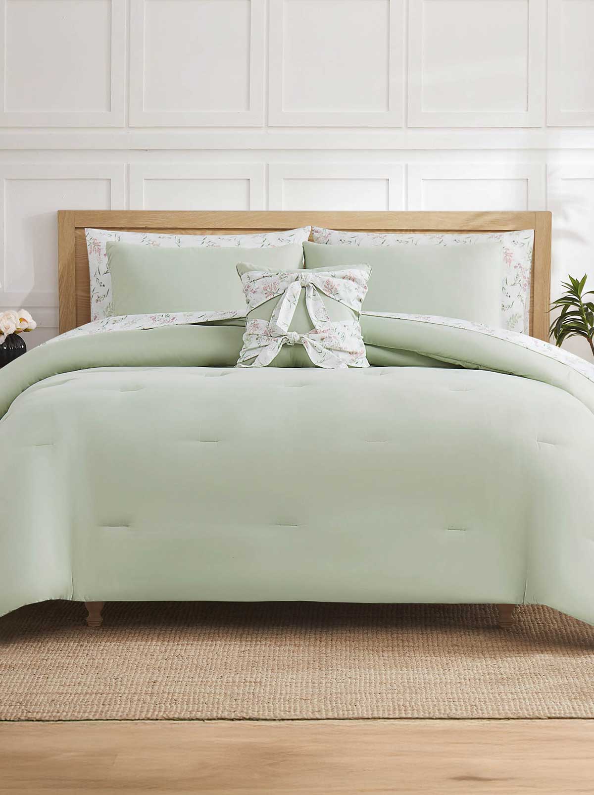 Jessica Simpson Discount | Felicity Sage Floral Bed in a Bag