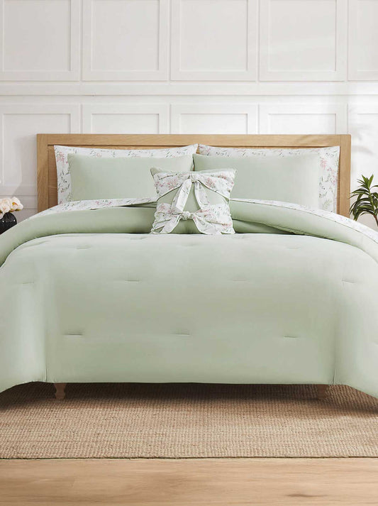 Jessica Simpson Discount | Felicity Sage Floral Bed in a Bag