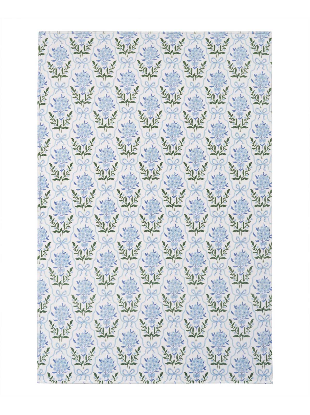 Jessica Simpson On Sale | Plush Throw Blanket in Bow Floral Trellis Blue