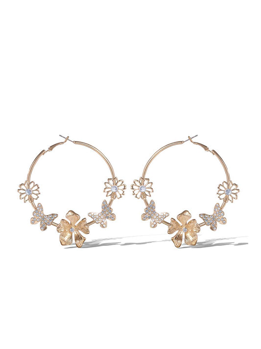 Jessica Simpson Outlet | Accented Hoop Earrings