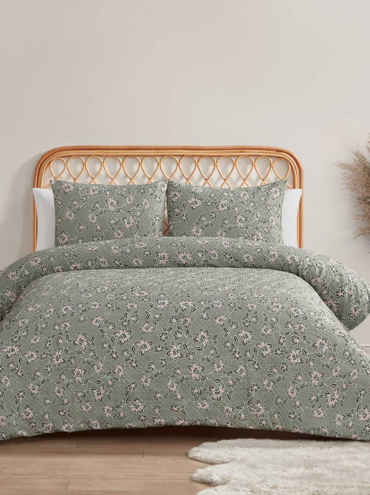 Jessica Simpson Discount | Botanical Embossed Print Duvet Cover Set
