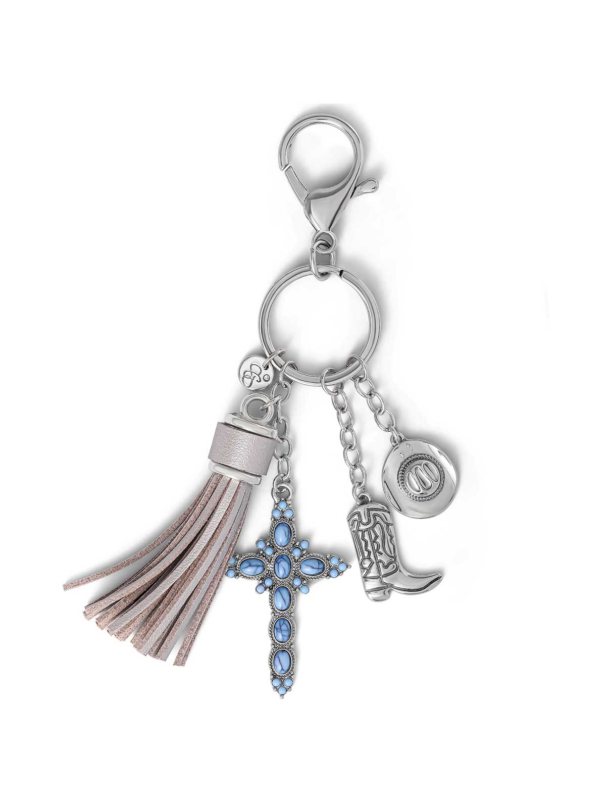 Jessica Simpson Discount | Turquoise Silver Charms Keychain