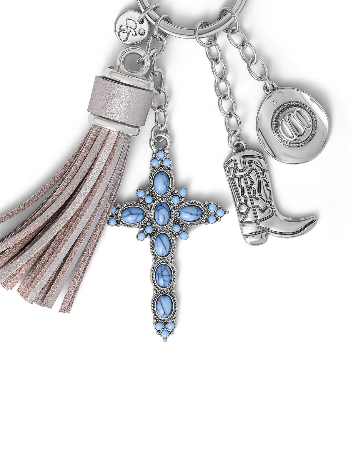 Jessica Simpson Discount | Turquoise Silver Charms Keychain