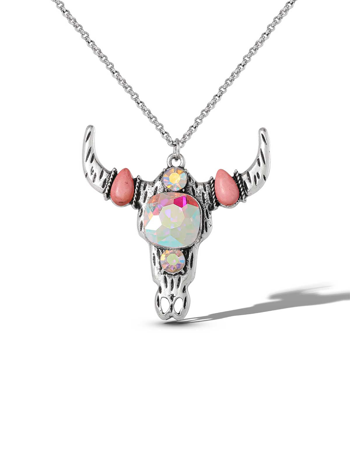 Jessica Simpson On Sale | Crystal Bull Skull Pendant