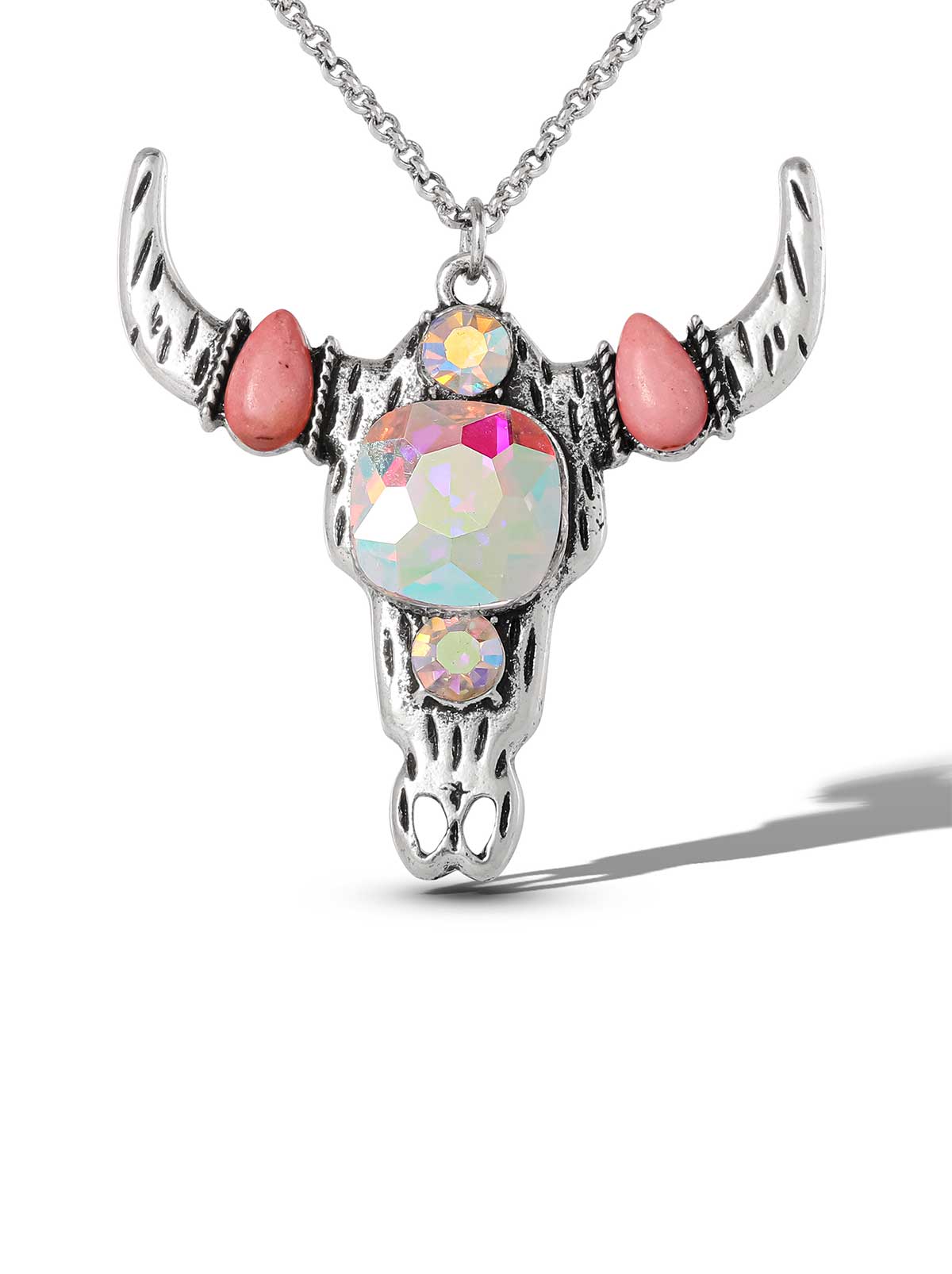 Jessica Simpson On Sale | Crystal Bull Skull Pendant