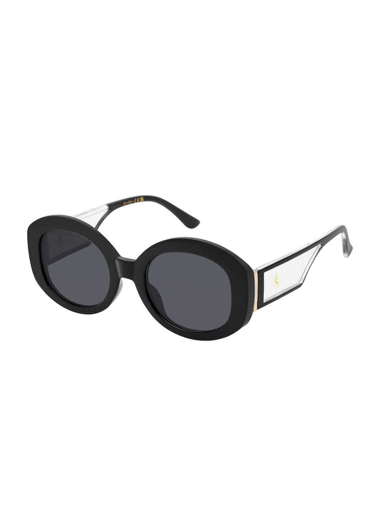 Jessica Simpson Sale | Chic Oval Sunglasses in Black Crystal