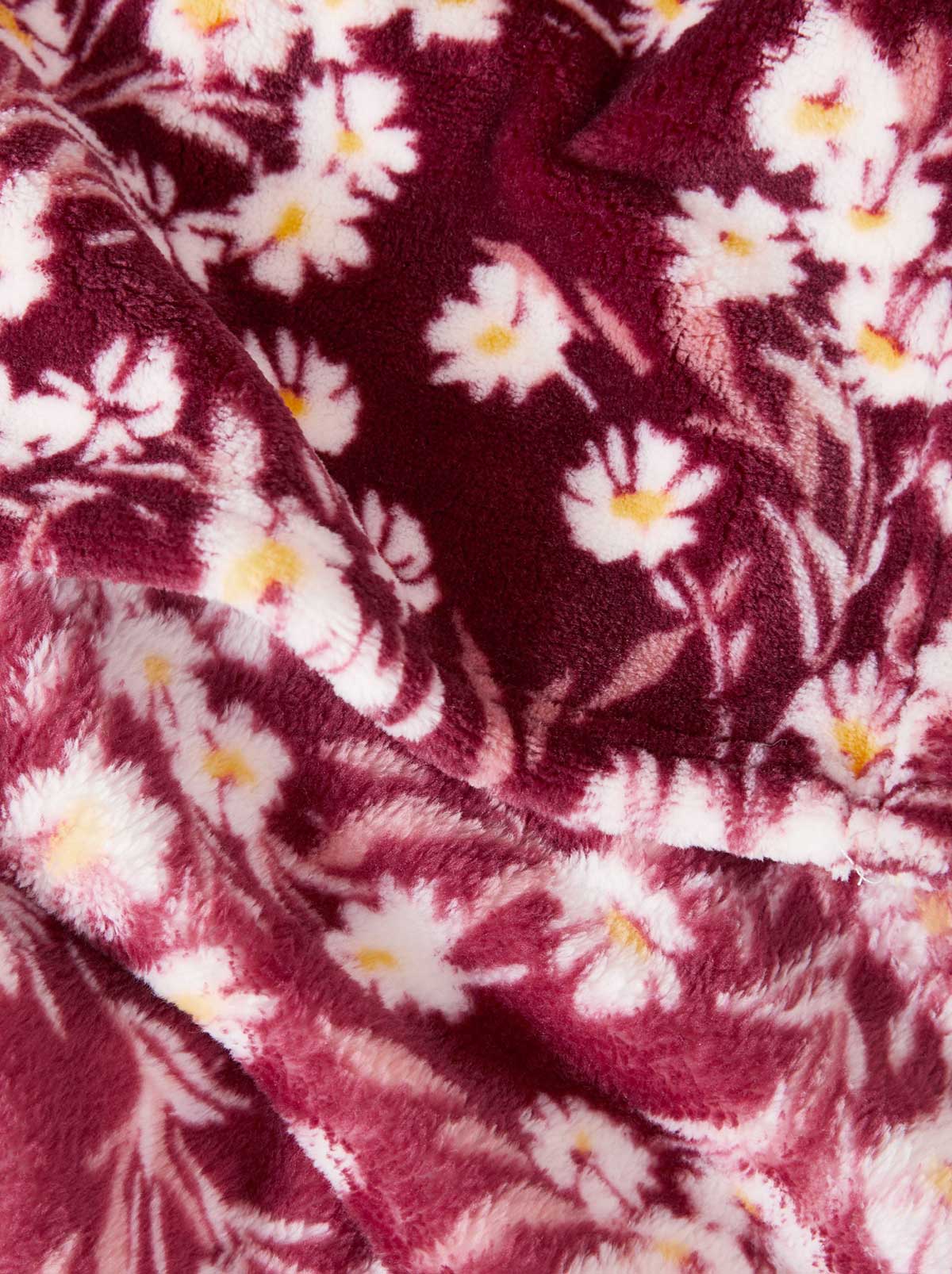 Jessica Simpson For Sale | Wildflower Park Plush Throw in Wine Red