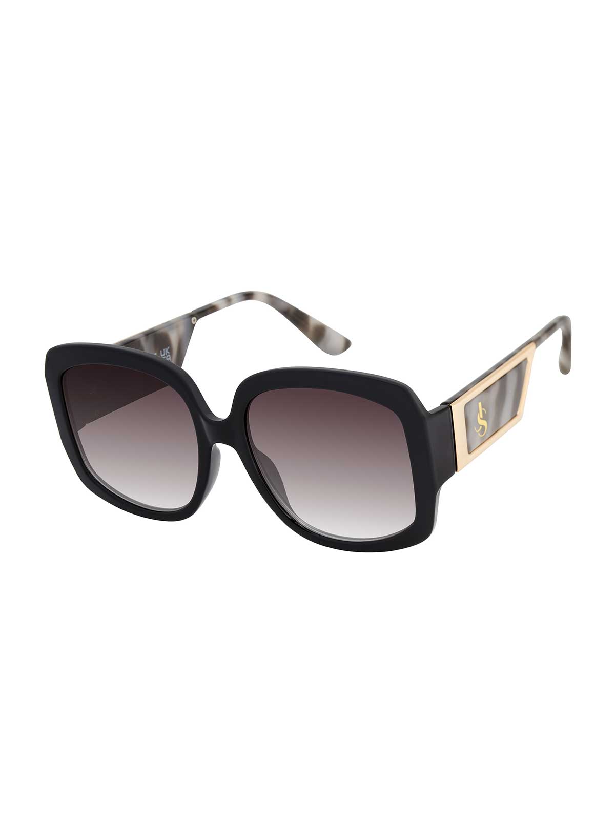 Jessica Simpson On Sale | Chic Oversize Square Sunglasses in Black & Tortoise