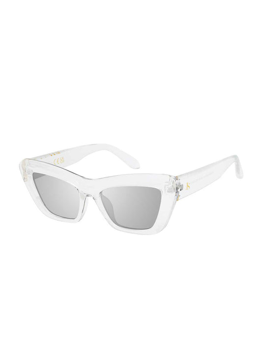 Jessica Simpson Outlet | Bold Cat-Eye Sunglasses in Crystal