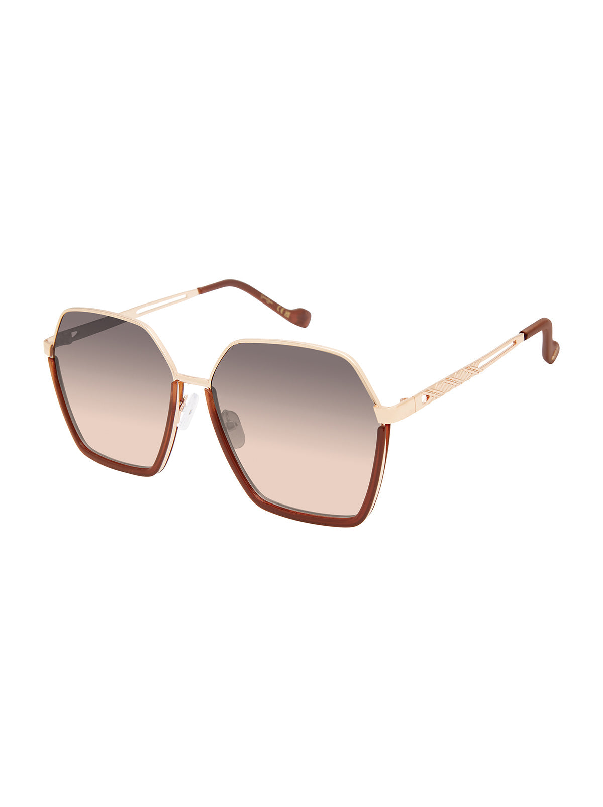 Jessica Simpson For Sale | Geometric Metal Sunglasses in Gold